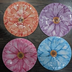 14 bowls AND plates rainbow summer citrus floral fruit flowers melamine